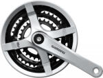 SHIMANO Hajtómű Ty 170mm 48x38x28f Négyszögtengelyes Ezüst Hg 6/7/8s Láncvédővel