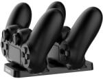 Snopy Gamepad töltő - SG-PS4 (dokkoló 2x PS4 kontroller töltéséhez, fekete) (VEZSNO37088)