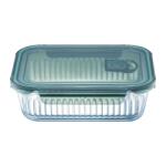 Ambition Recipient termorezistent cu capac verde 370ml, Rillet (67591)