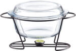 Ambition Vas termorezistent cu incalzitor 4L, suport negru, chafing dish, Saule (31905)