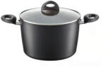 Ambition Oala inalta cu capac 24cm, 6.5L, invelis Qualum Basic Stone Edition, Arras (29443)
