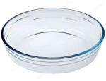 Ocuisine Vas termorezistent rotund pentru prajituri 26x26x6cm, 2.1L, Glass Bakeware (40616)