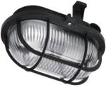 Anco 321183 max 60W IP44 230V E27 műanyagrácsos fekete ovális hajólámpa (321183) - bestbyte