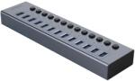 ORICO BT2U3-13AB Hub 13x USB-A 3.0 kapcsolókkal - szürke