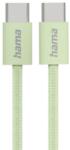 Hama Кабел Hama - Fabric, USB-C/USB-C, 1 m, зелен (201726)