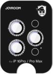 JOYROOM JR-MSJ0307 üvegfólia iPhone 16 Pro/16 Pro Max kamera lencsékhez - Fekete