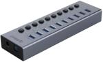 ORICO BT2U3-10AB Hub 10x USB-A 3.0 kapcsolókkal - szürke