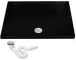 Rea Savoy Zuhanytálca - Fekete - 80x100 cm