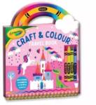 Hunter Price Crayola: Carte de activități de călătorie cu spirală și creioane cerate - Unicorn (22933 U) Carte de colorat