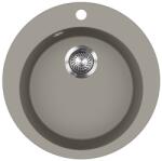 Evido Tondo kerek gránit mosogató, 505 mm, platina 442067 (442067) - szaniterplaza