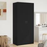 vidaXL Гардероб Черния дъб 90 x 52 x 200 см Инженерна дървесина (862436)