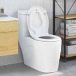 vidaXL Тоалетна седалка Бяло 47 x 37 x 4 см Дуропласт (42002353)