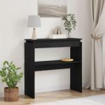 vidaXL Конзолна маса Черния дъб 80 x 30 x 80 см Инженерна дървесина (862661)