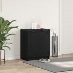 vidaXL Шкаф за обувки Черния дъб 59 x 35 x 70 см Инженерна дървесина (862100)