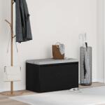vidaXL Пейка за коридор Черния дъб 80 x 40 x 45 см Инженерна дървесина (862701)