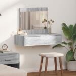 vidaXL Тоалетка Сив 83 x 40 x 70 см Инженерна дървесина (865204)
