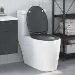 vidaXL Тоалетна седалка Антрацит 45, 5 x 37, 5 x 3, 8 см Дуропласт (42002362)