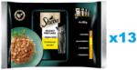 Sheba Delicacy Fine Flakes Baromfi ízek saszetki 52x85 g teljes értékű nedves eledel felnőtt macskáknak zselésített darabokban: kacsa, csirke, baromfi, pulyka