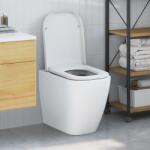 vidaXL Тоалетна седалка Бяло 47, 5 x 35 x 3, 6 см Дуропласт (42002361)