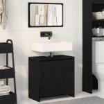vidaXL Шкаф за баня Черния дъб 60 x 33 x 60 см Инженерна дървесина (862509)