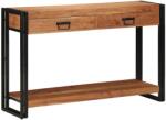 vidaXL Конзолна маса Кафяво 120 x 33 x 75 см Солидно акациево дърво (4102734)