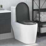 vidaXL Тоалетна седалка Антрацит 49 x 36 x 4 см Дуропласт (42002354)