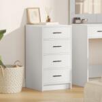 vidaXL Служебен шкаф Бяло 40 x 41 x 75 см Инженерна дървесина (865055)