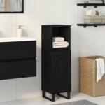 vidaXL Шкаф за баня Черния дъб 30 x 30 x 100 см Инженерна дървесина (862886)