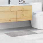 vidaXL Килимче за баня с антихлъзгаща повърхност Сив 50 x 80 cm ПП (4019825)