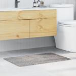 vidaXL Килимче за баня с антихлъзгаща повърхност Сив 60 x 90 cm ПП (4019835)