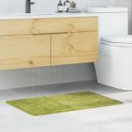 vidaXL Килимче за баня с антихлъзгаща повърхност Зелен 60 x 90 cm ПП (4019839)