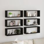 vidaXL Стени за рафтове 6 бр. Черния дъб 60 x 15 x 23 cm (862647)