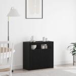 vidaXL Служебен шкаф Черния дъб 80 x 35 x 75 cm Инженерна дървесина (862568)