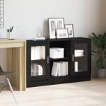 vidaXL Служебен шкаф Черния дъб 120 x 30, 5 x 70 см Инженерна дървесина (862522)