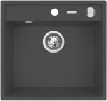 Pyramis Camea gránit mosogató 53x50 cm fekete 070058201 (070058201)