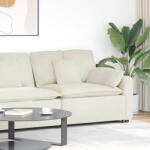 vidaXL krém moduláris kanapé karfás végmodul párnákkal 100 cm (4104406) - vidaxl