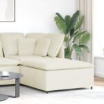 vidaXL krém moduláris kanapé lábzsámoly modul 100x100x48 cm (4104496)