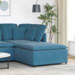 vidaXL kék moduláris kanapé lábzsámoly modul 100x100x48 cm (4104488)