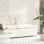 vidaXL krém moduláris kanapé középső modul párnákkal 100 cm (4104445) - vidaxl