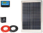 AKKUELEM szerviz AKKUELEM MINI Napelem csomag | 10A PWM | 20W Solar | 4Ah UPSPower akku