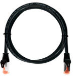 NIKOMAX Patch kábel S/FTP CAT6a LSOH, Essential Series, 1m, fekete (NMC-PC4SA55B-ES-010-C-BK)