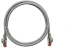 NIKOMAX Patch kábel S/FTP CAT6a LSOH, Essential Series, 10m, szürke (NMC-PC4SA55B-ES-100-C-GY) - bbmarket