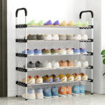  Cipőtároló Polc Többféle Funkcióval, Acél Csövekkel, Helytakarékos Kialakítással (YH9907)