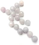  Gyöngy alkatrész- gyöngy ásvány jellegű 10mm világos szürke min. 15db/csomag