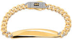 Heratis Forever Gyerek Monaco Chain Classic Plain Pavé lock karkötő 5mm domború lemezzel IZ31478N