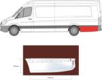 VW Crafter 2006-2016 - Hátsó sárvédő hátsó rész jobb 118cm (tengt: 4325mm)