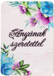  4db. "Anyának szeretettel" feliratos dekor fa tábla 7 x 5cm (GV04-701)
