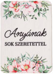  4db. "Anyának sok szeretettel" feliratos dekor fa tábla 7 x 5cm (GV04-709)
