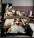 Luna ágynemű garnitúra 7 részes 5D Barna juhászkutyás (LUNA-5D-7 55)