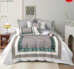 Luna ágynemű garnitúra 6 részes 5D Fekete-fehér klasszikus kockás (LUNA-5D-6 50)